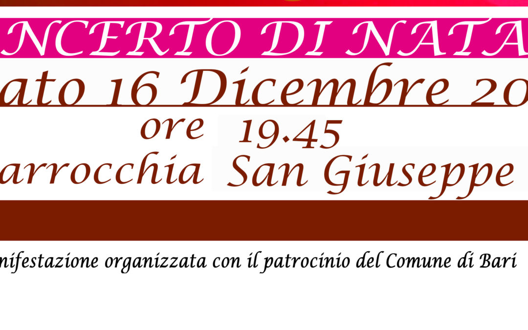Concerto 16 dicembre 2017