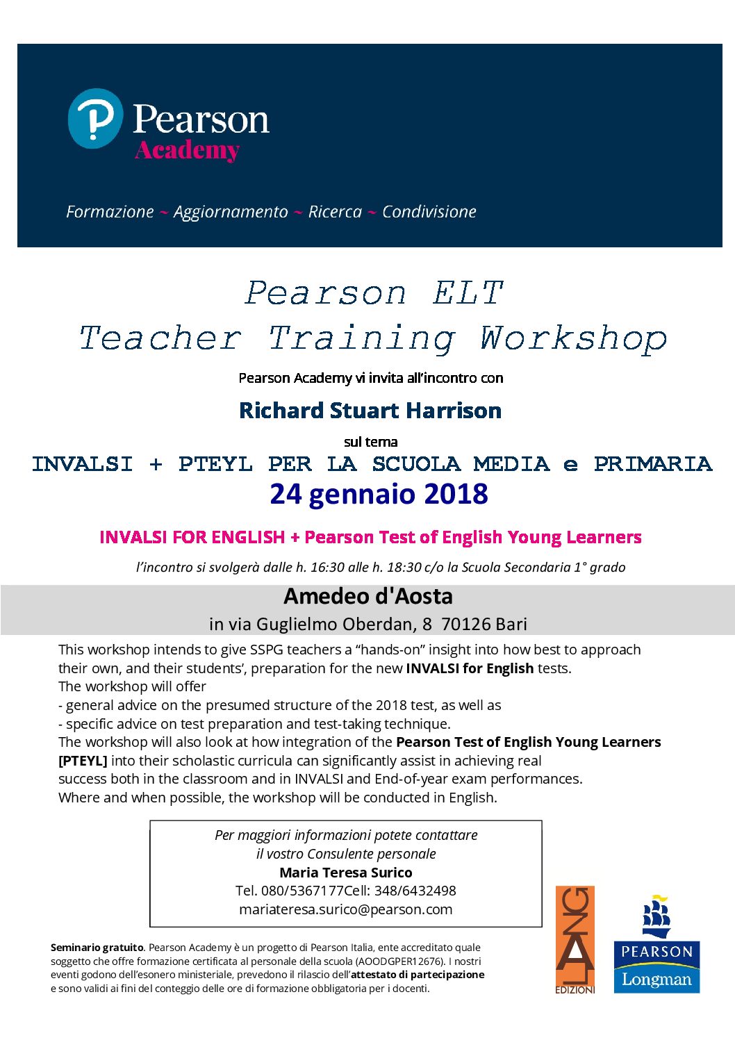 Pearson ELT Teacher Training Workshop
