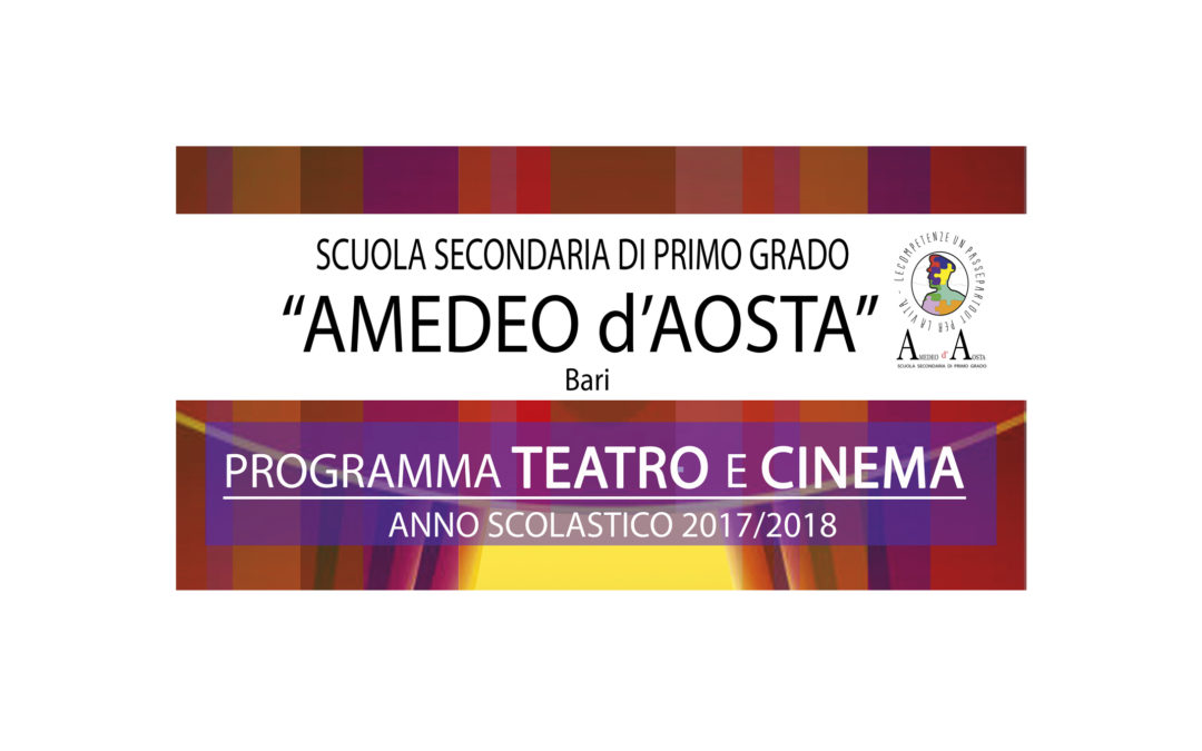 PROGRAMMA TEATRO E CINEMA