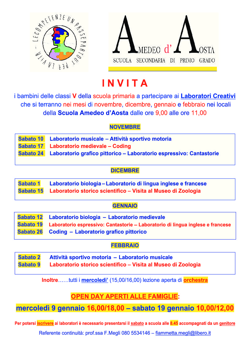 LABORATORI CREATIVI