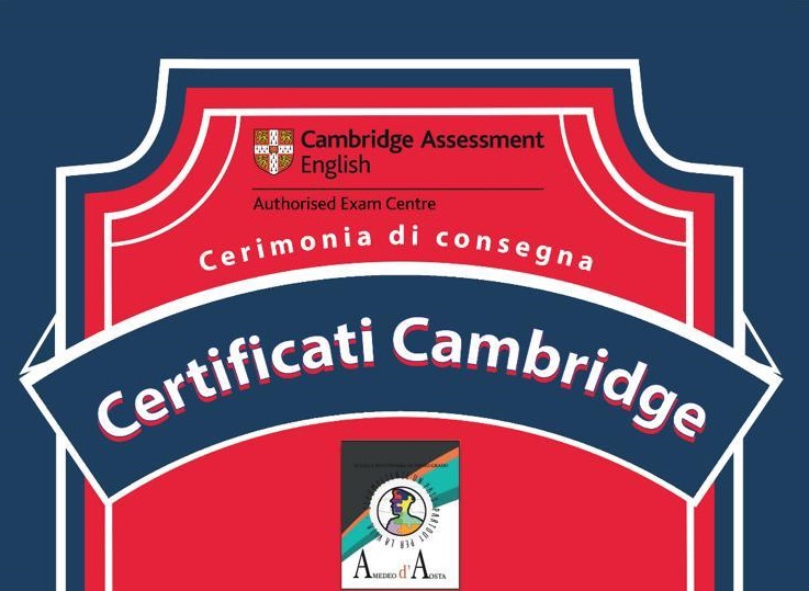 1 ottobre: Cerimonia di consegna dei certificati Cambridge